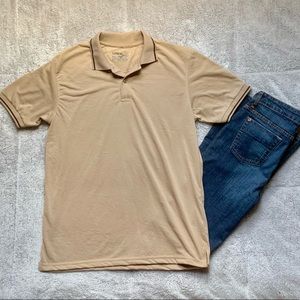 Tan Short Sleeve Polo Shirt